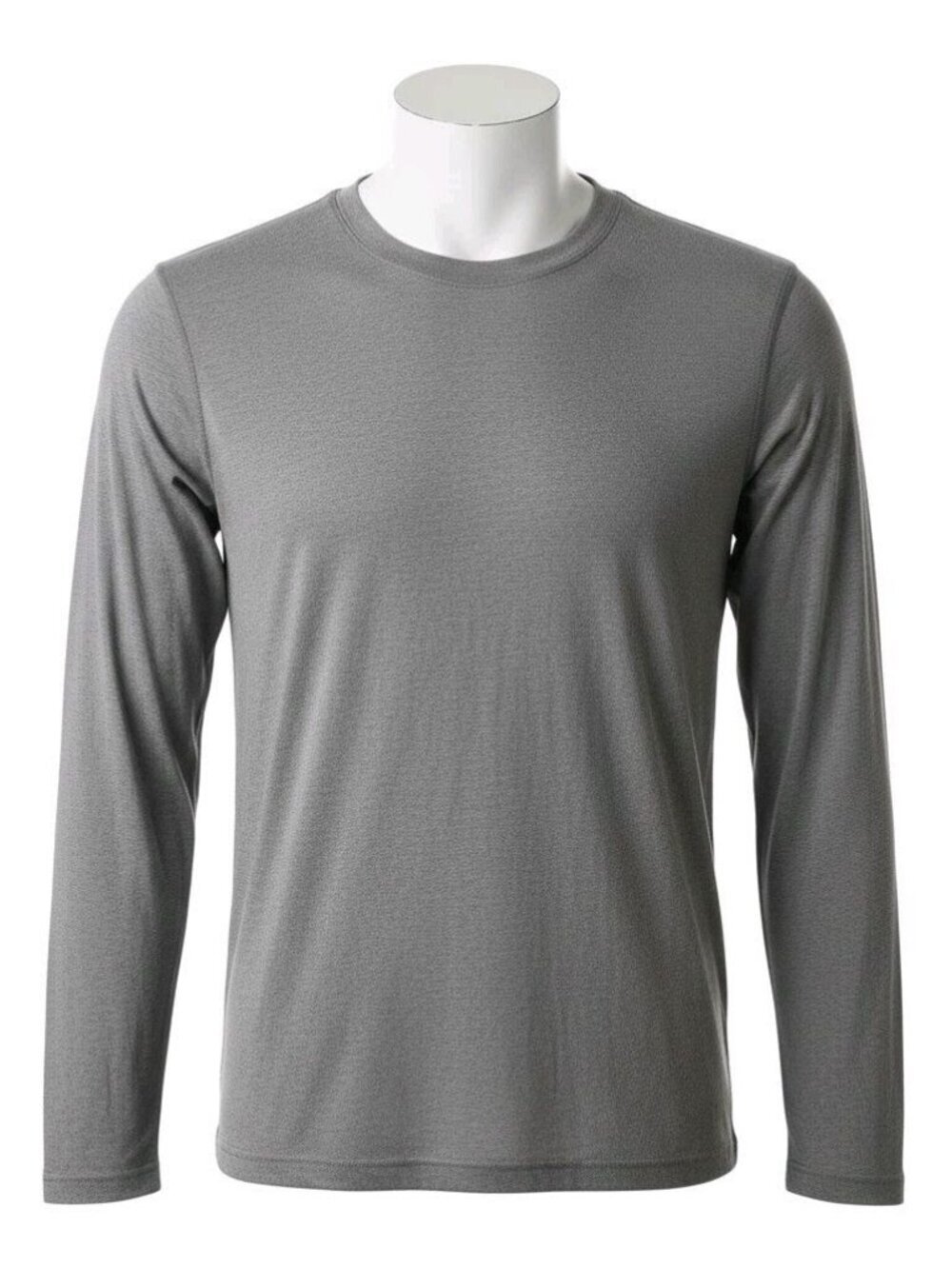 ExOfficio Mens L Gray Long Sleeve Performance Shirt Travel Hiking Quick Dry